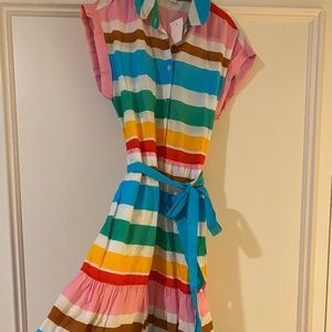 Multicolored tie dress